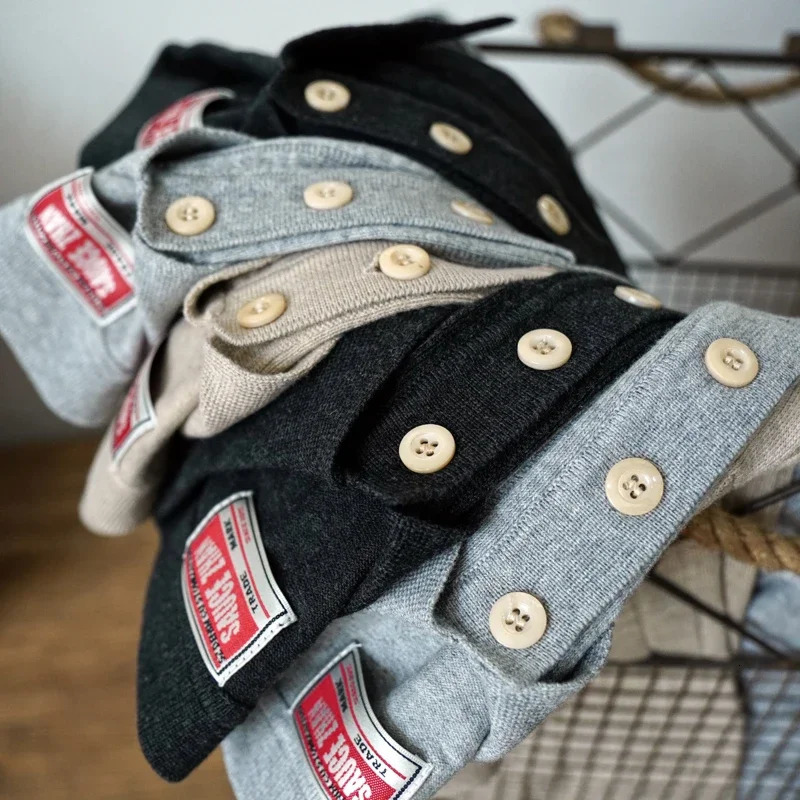 Sauce Zhan Polo Shirts for Man Tops Tees Summer Knit Short Sleeve Shirt Vintage Regular Fit 240601