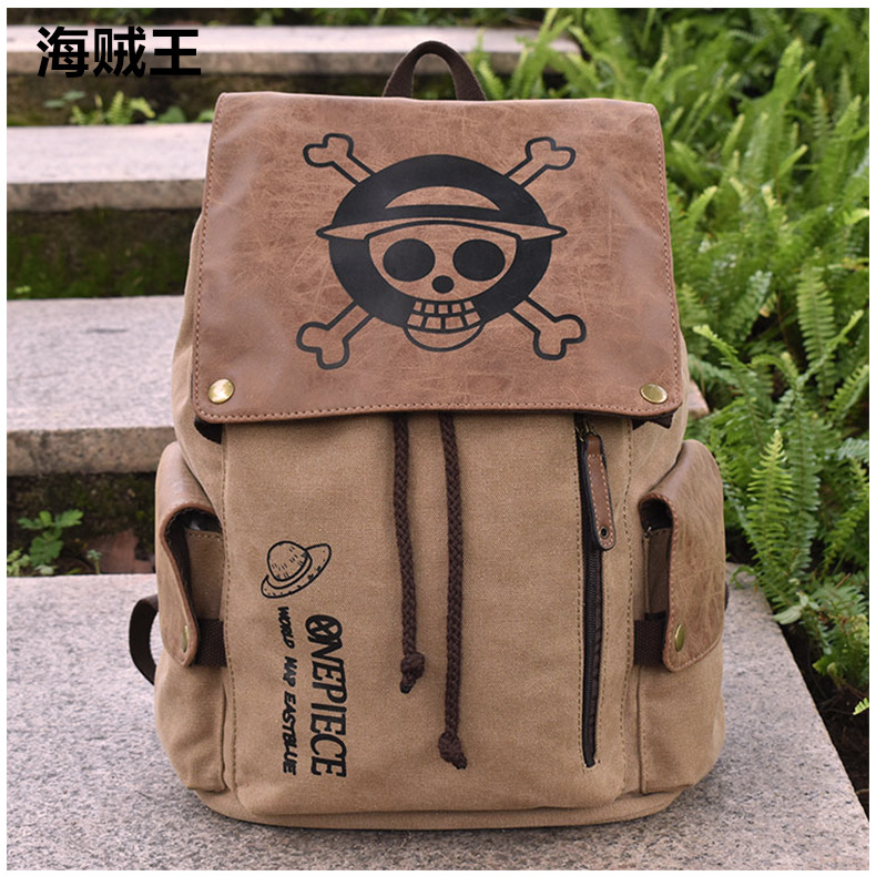 High quality designer versatile anime backpack for men and women practical backpack for fire shadow student canvas backpack for foreign trade