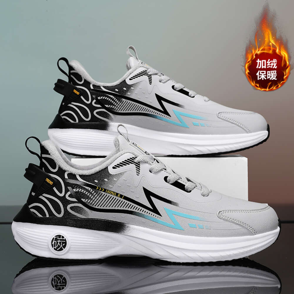 2023 Hot selling high quality men's winter Winter plush cushion breathable Lightweight sports running shoes