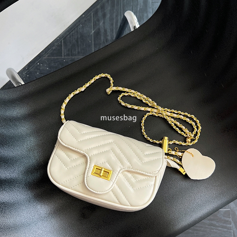 Fashionable and Versatile Instagram Crossbody Bag Women's Autumn New Trendy Lingge Chain Bag Small Fragrant Wind Small Square Bag One Shoulder Sm