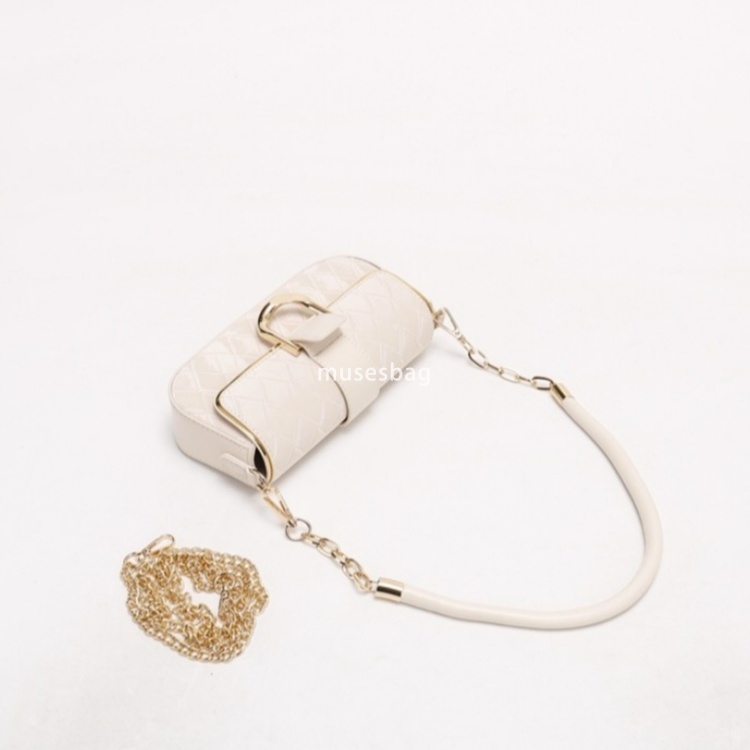 New high-end minimalist and stylish small square bag versatile diamond grid chain small bag underarm single shoulder crossbody bag, trendy