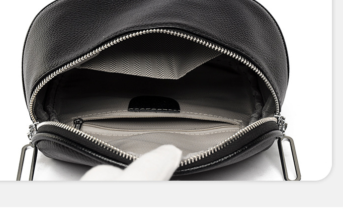 Fashion designer's most advanced women's cowhide bag simple wide shoulder strap high-end and versatile women's single shoulder bag cros