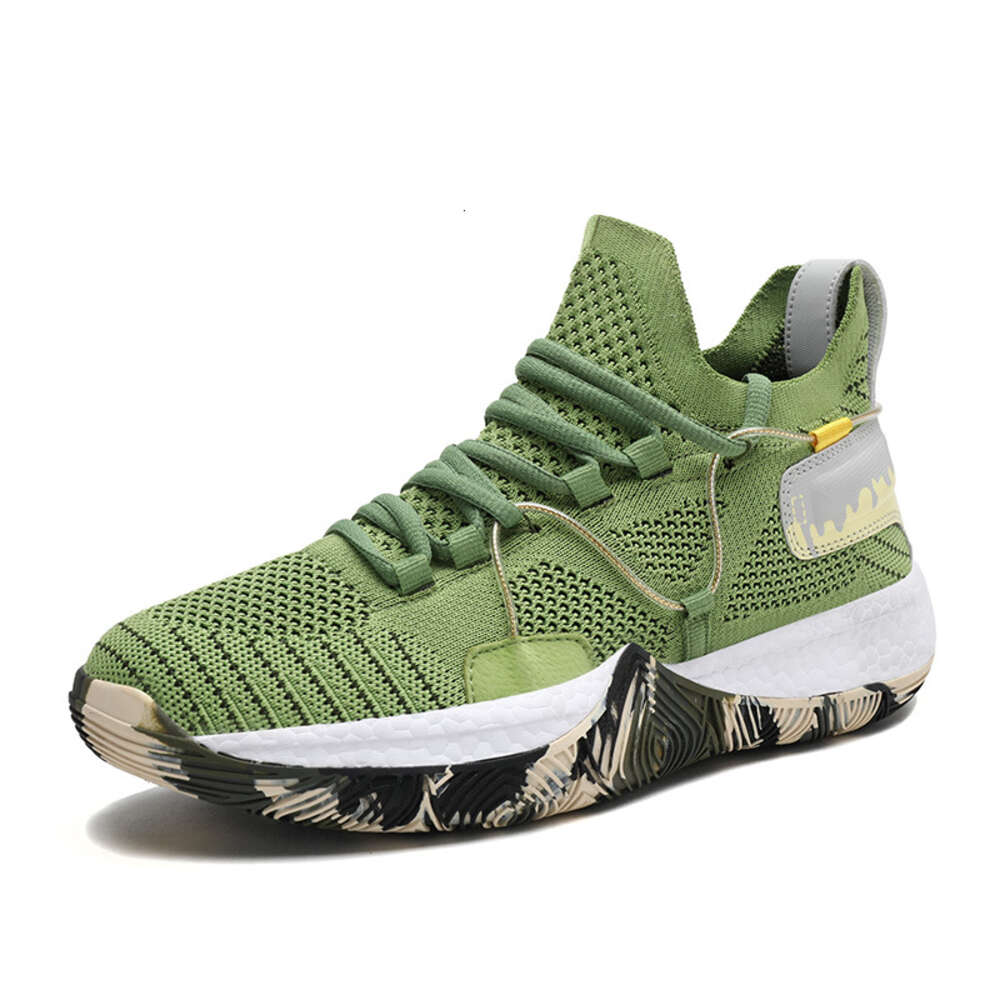 new arrived high-top wear-resistant non-slip contrast color lace-up basketball sneaker Shoes