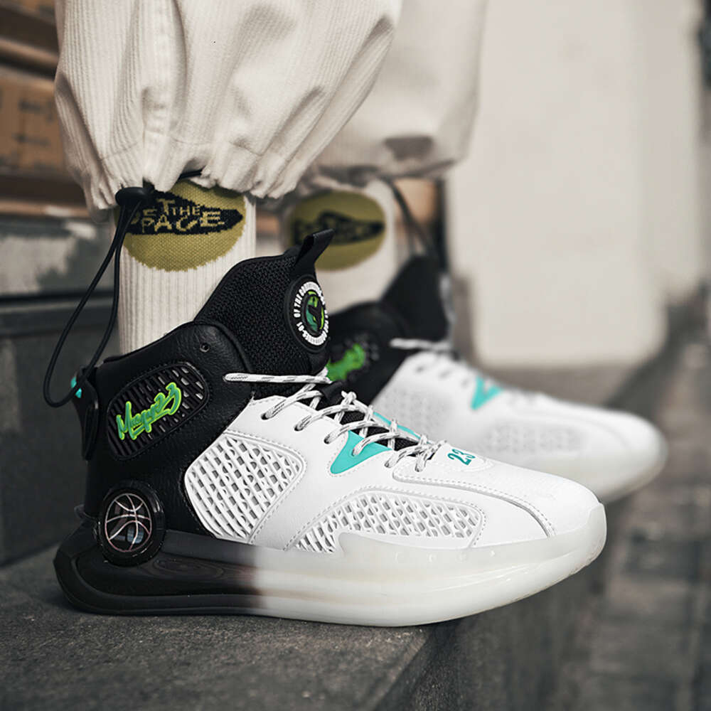 Fashion trend high top boots man comfortable sport basketball shoes