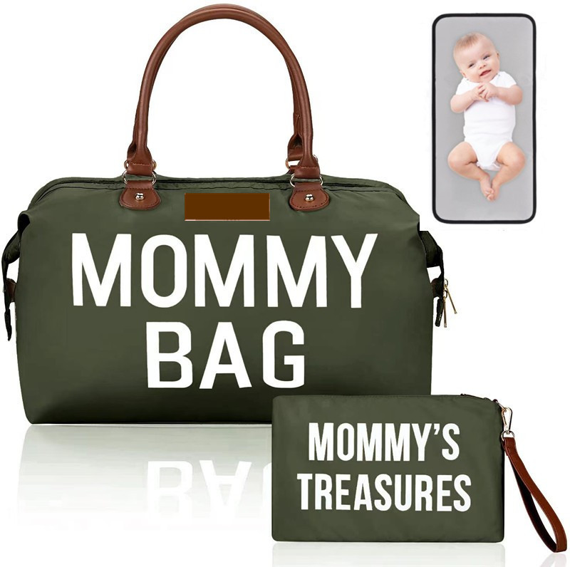 New Arrival Totes Bag for Moms on the Go - Large Capacity Baby Diaper Bag with Bottle Warmer and Portable Changing Pad