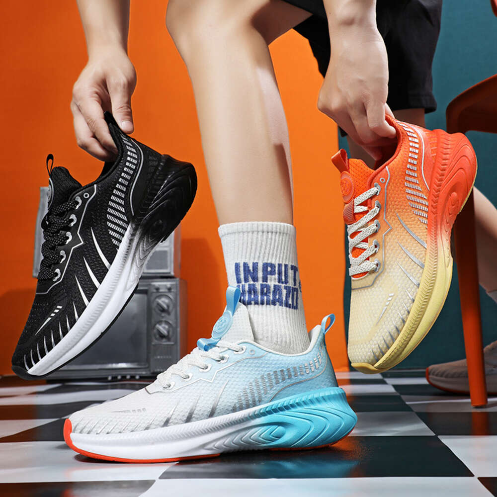 New Fashion Casual Sports Breathable Soft Sole High Elastic Men women Running Shoes