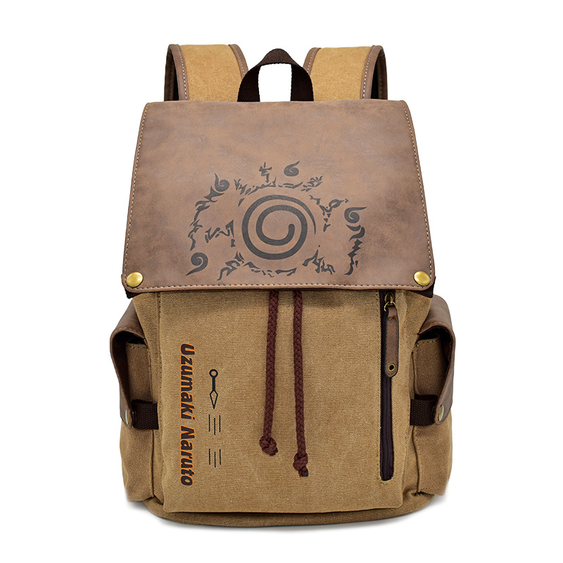 High quality designer versatile anime backpack for men and women practical backpack for fire shadow student canvas backpack for foreign trade