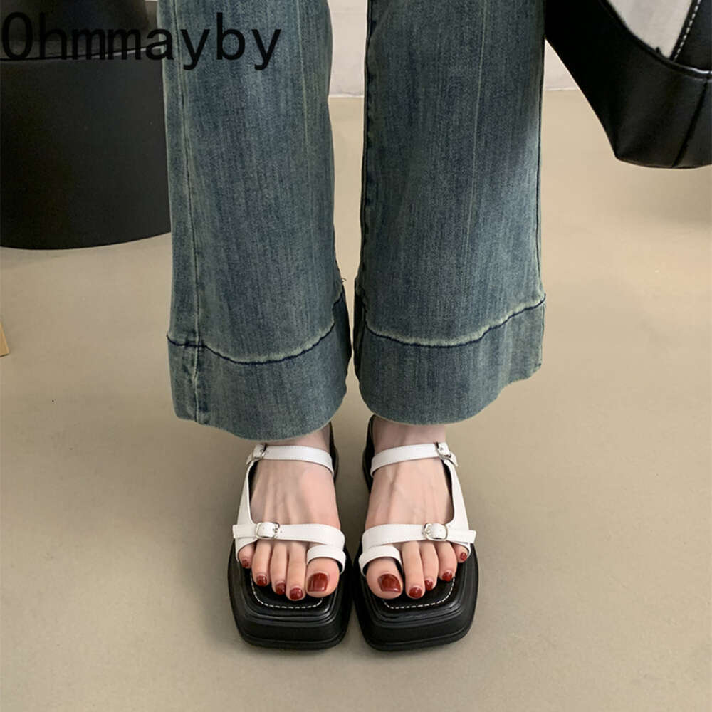 2024 Summer Platform Women Slipper Fashion Clip Toe Slip On Wedges Heel Slides Ladies Elegant Beach Sandal Shoes 36b77