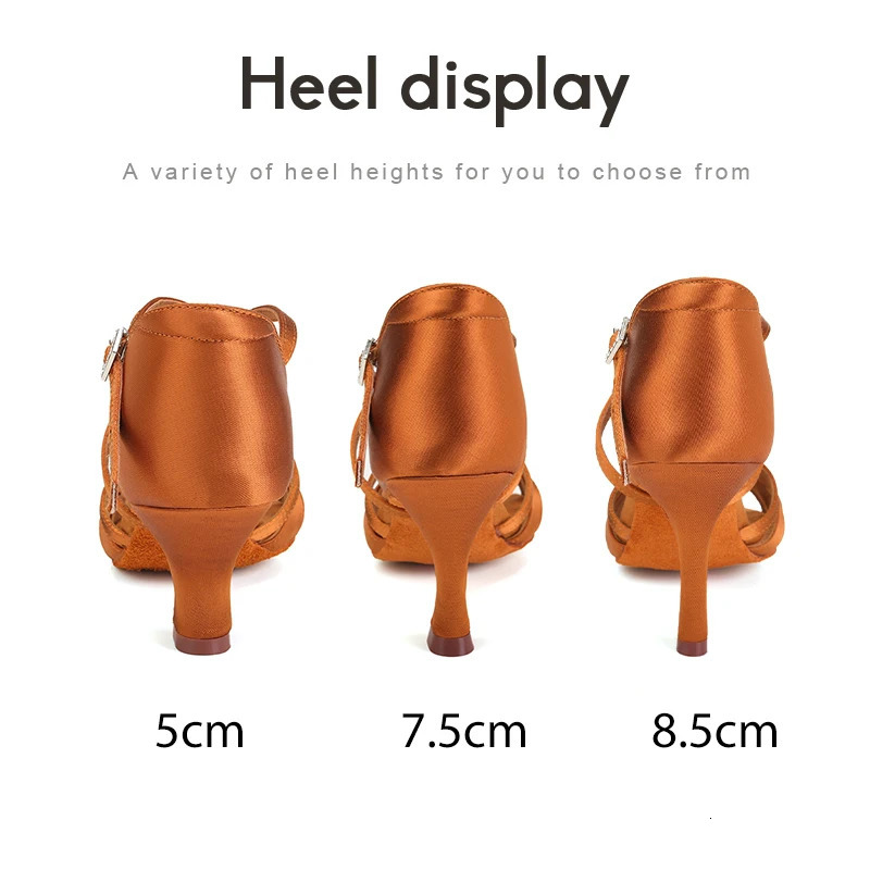 DKZSYIM Latin Dance Shoes Women Ballroom Tango Dancing Shoes Suede Soles Silk Party Salsa Dance Shoes for Ladies Sandals 240607