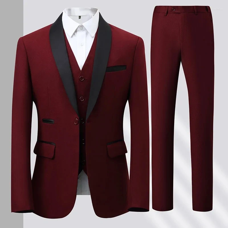 Party Dresses JHCY46 Business Casual Professional Formal Wedding Man Suit