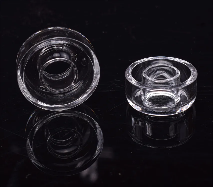 Hybird Titanium nail replacement 100% Real Quartz Dish High quality Quartz Dishes for Dnail Oil Rig Enail Bongs Replaceable Quartz Dish LL