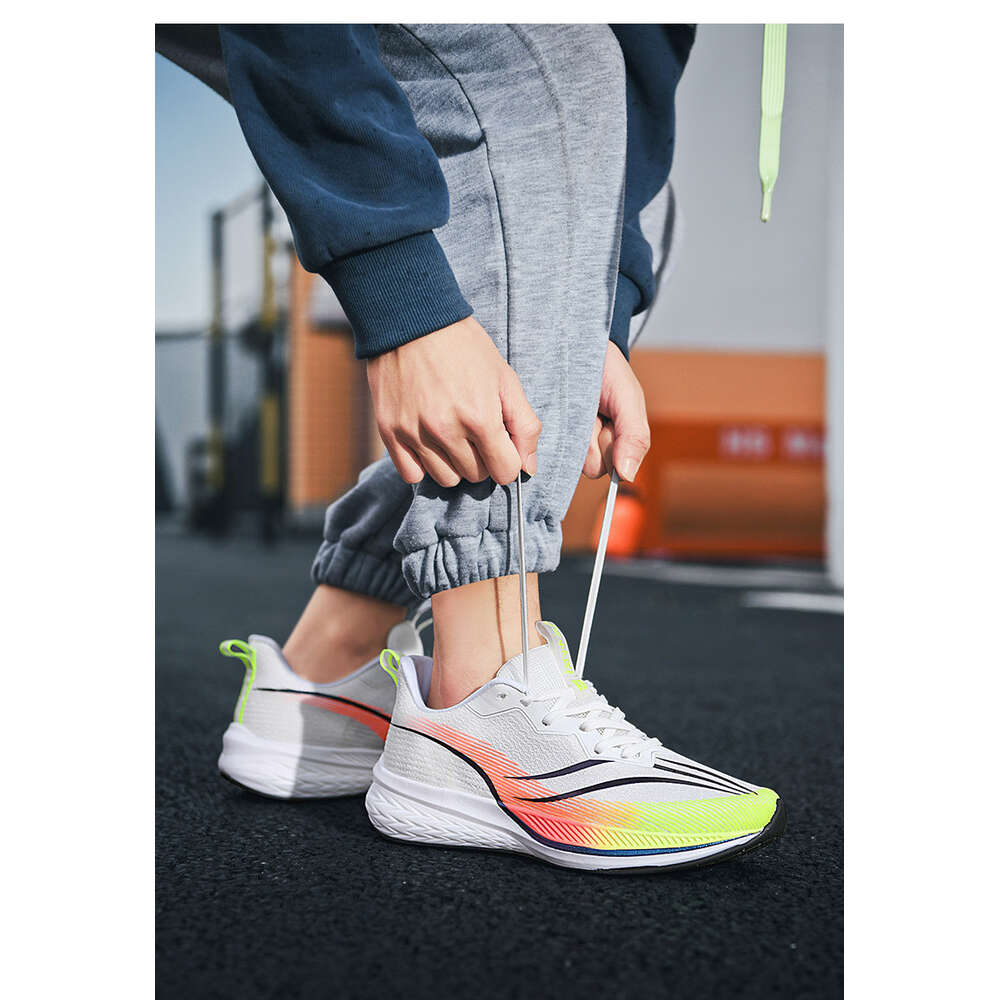 High quality fashionable casual sports high elasticity shock absorption PU outsole comfortable men's running shoes