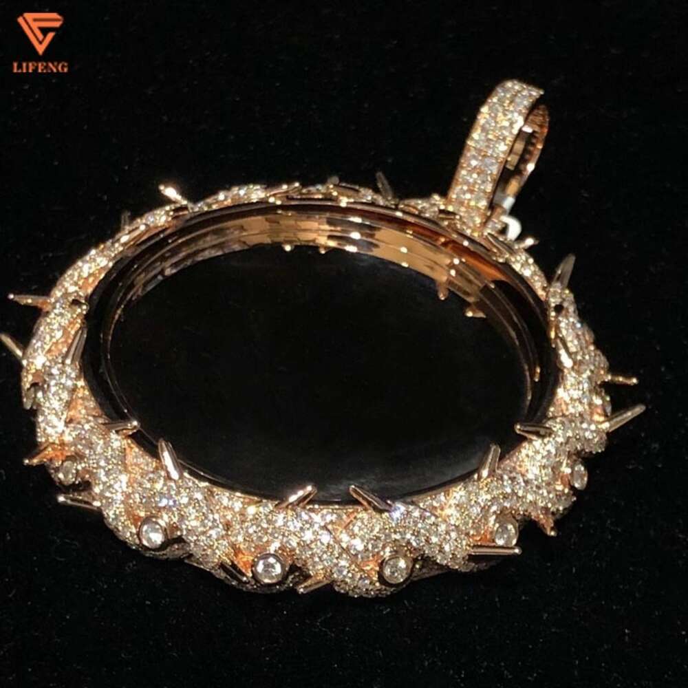 Hip Hop Jewelry Pendant Diamond Moissanite Tennis Chain Custom Picture Jewelry Photo Pendant Necklace