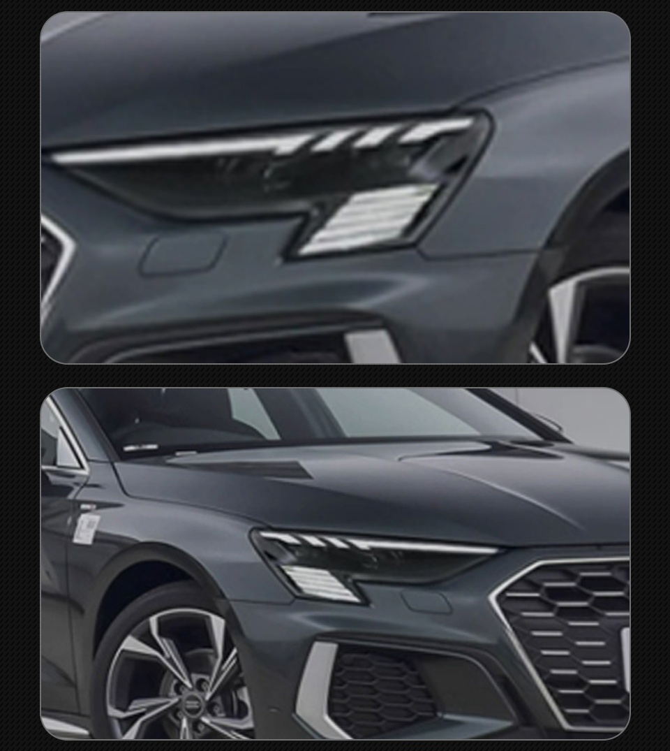 LED Headlight for Audi A3 20 21-2024 S3 A3L DRL Turn Signal High Beam Angel Eye Daytime Front Lights