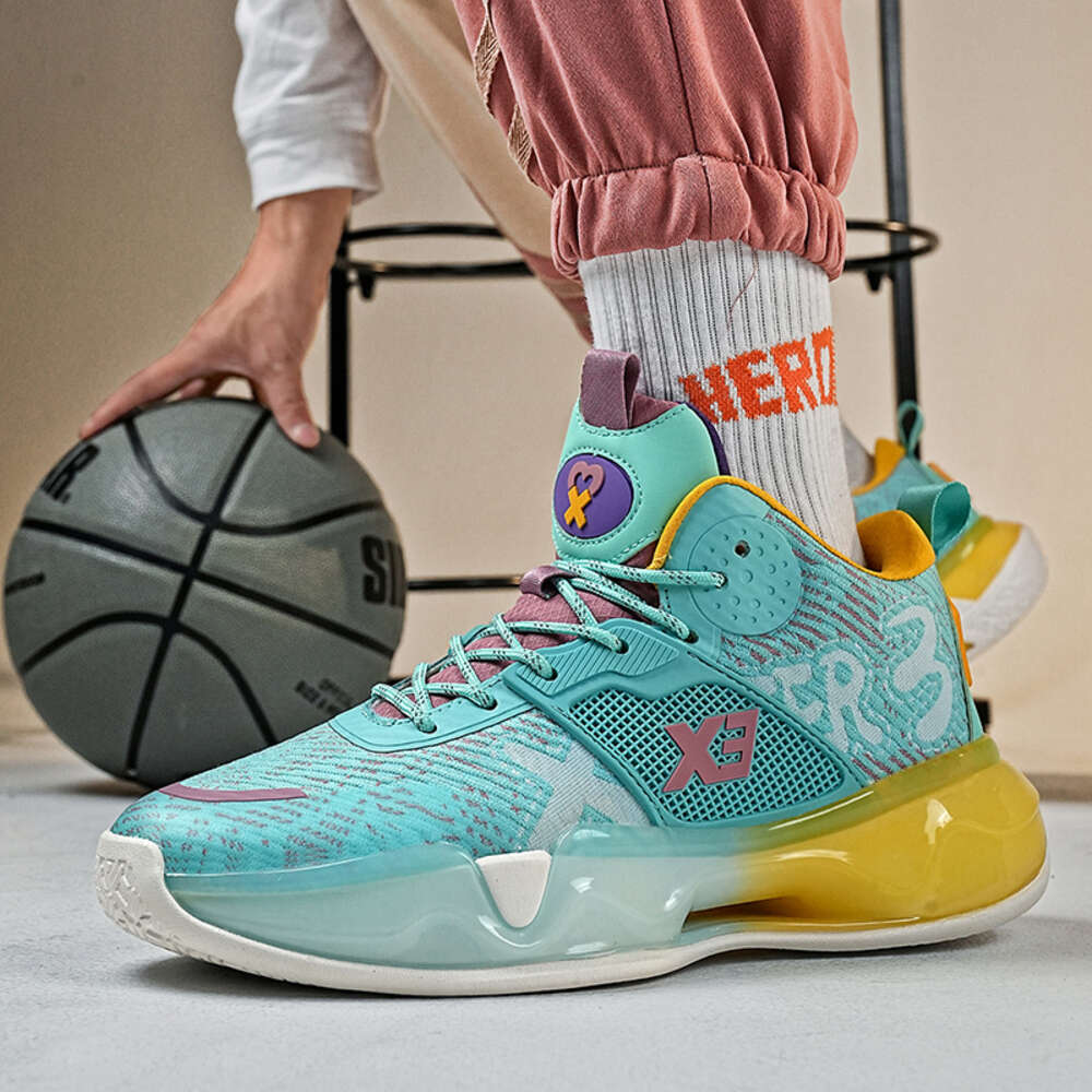 Top Quality Fashion Leisure Sports Running Comfortable Men Branded Basketball Shoes