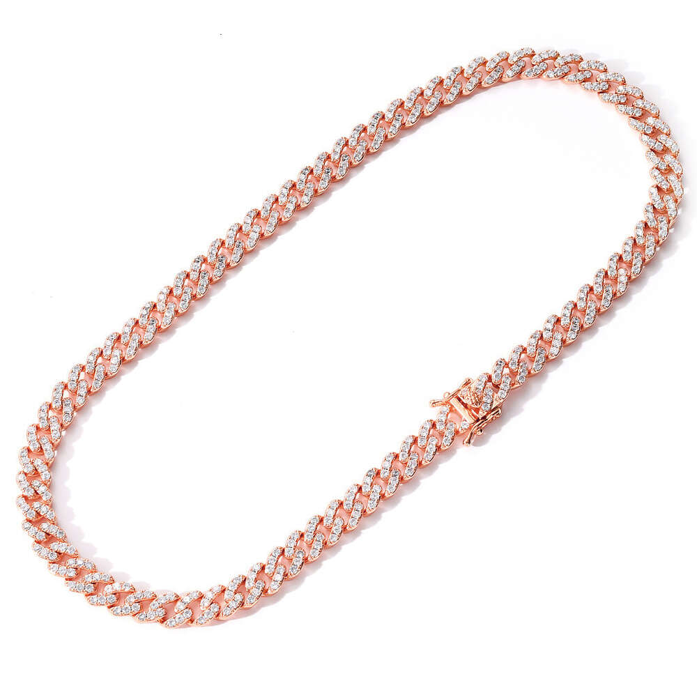 2023 New Style Lifeng Luxury Jewelry Sliver Gold Moissanite Diamond Cuban Chain Trendy Fashion Style Hip Hop Jewelry