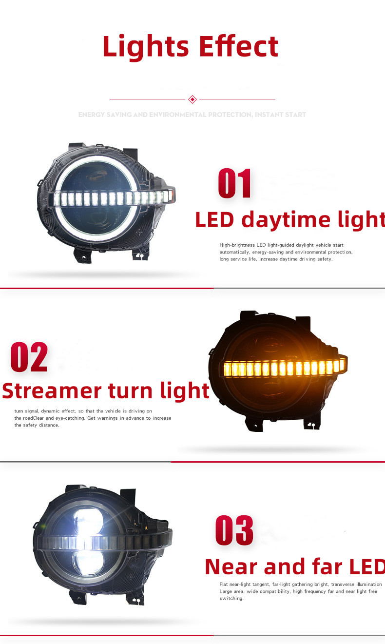 Full LED Headlights Assembly for TANK 300 20 21-2024 Modified Wild Horse LED Daytime Lights Flowing Turn Signals