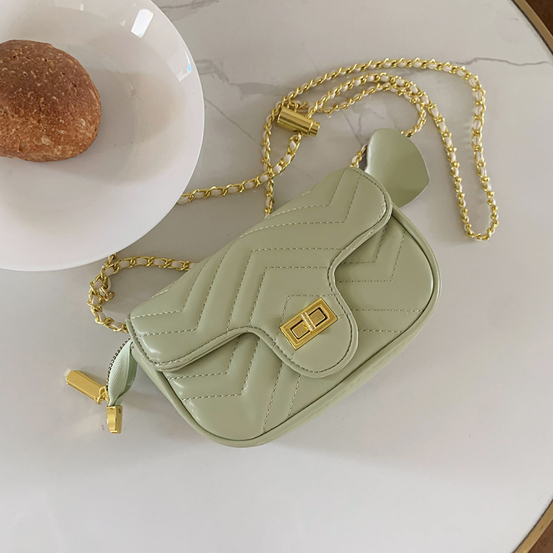 Fashionable and Versatile Instagram Crossbody Bag Women's Autumn New Trendy Lingge Chain Bag Small Fragrant Wind Small Square Bag One Shoulder Sm