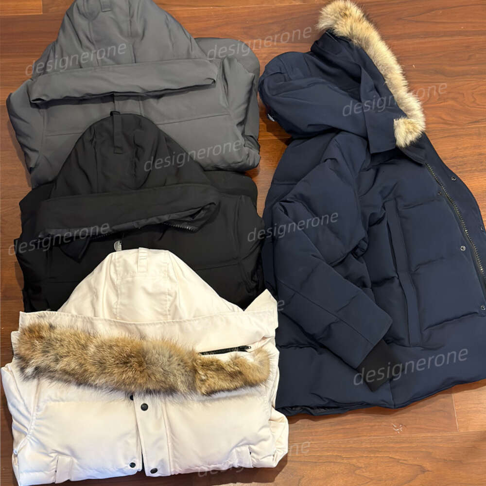 Jacket Down Designer canadian Coats wyndham parker Women Men 29S Wolf Fur Collar Medium Length Winter New Style Overcame Clothes Thick High-End Downs Mens Clothing
