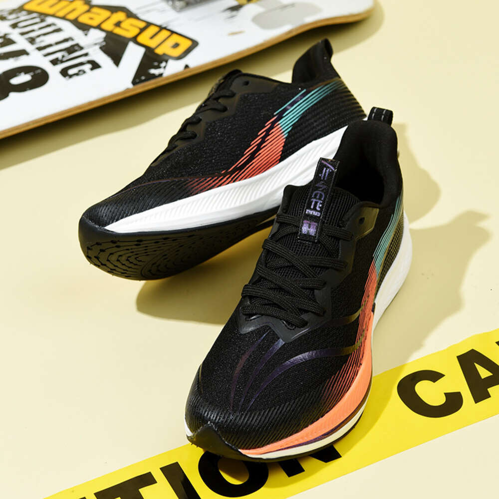 High quality fashionable casual sports high elasticity shock absorption PU outsole comfortable men's running shoes