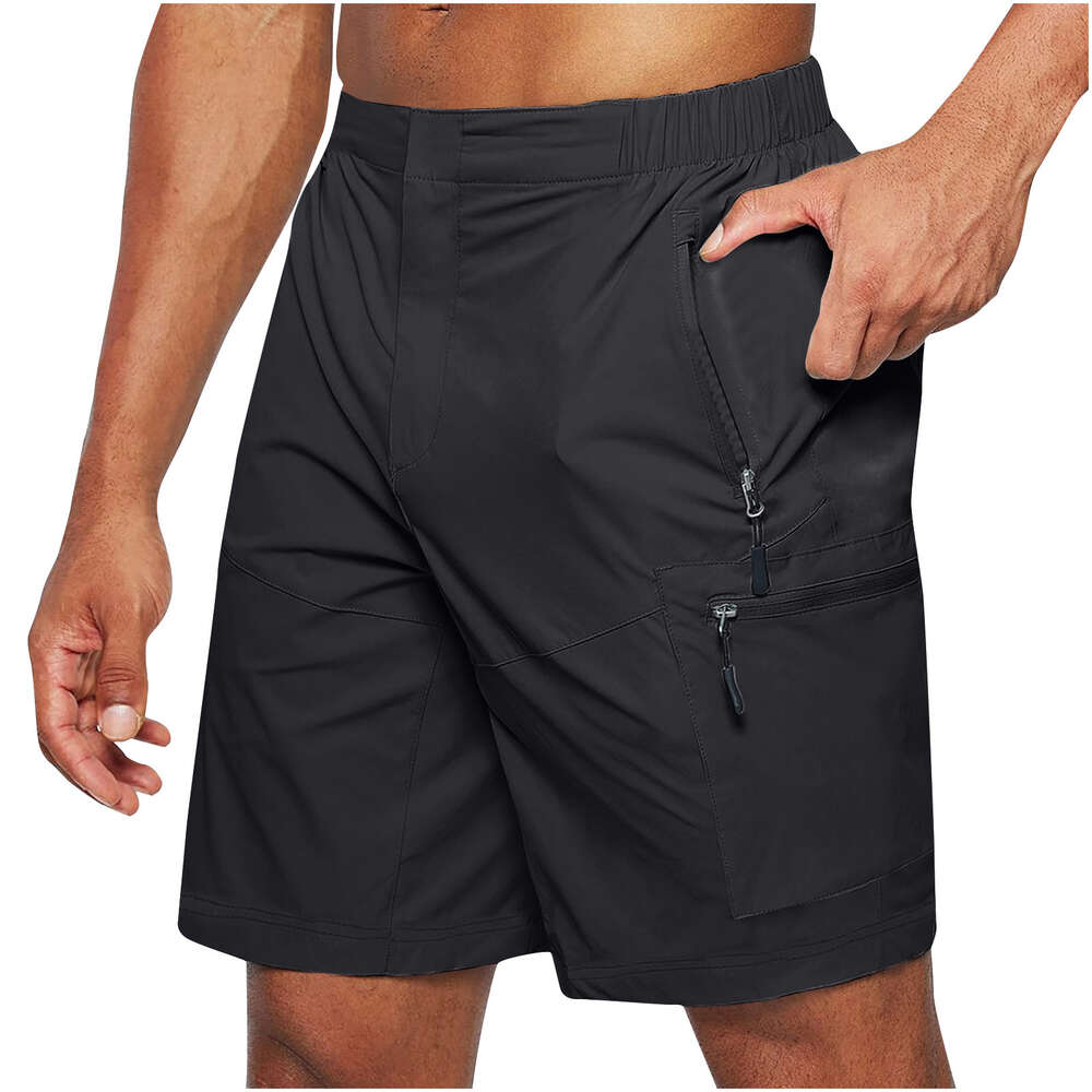 Summer Men Cargo Shorts Designer Casual Overall Short Pants Plus Size 4XL Workwear New Zipper Multi Pocket Mobile Short Trousers