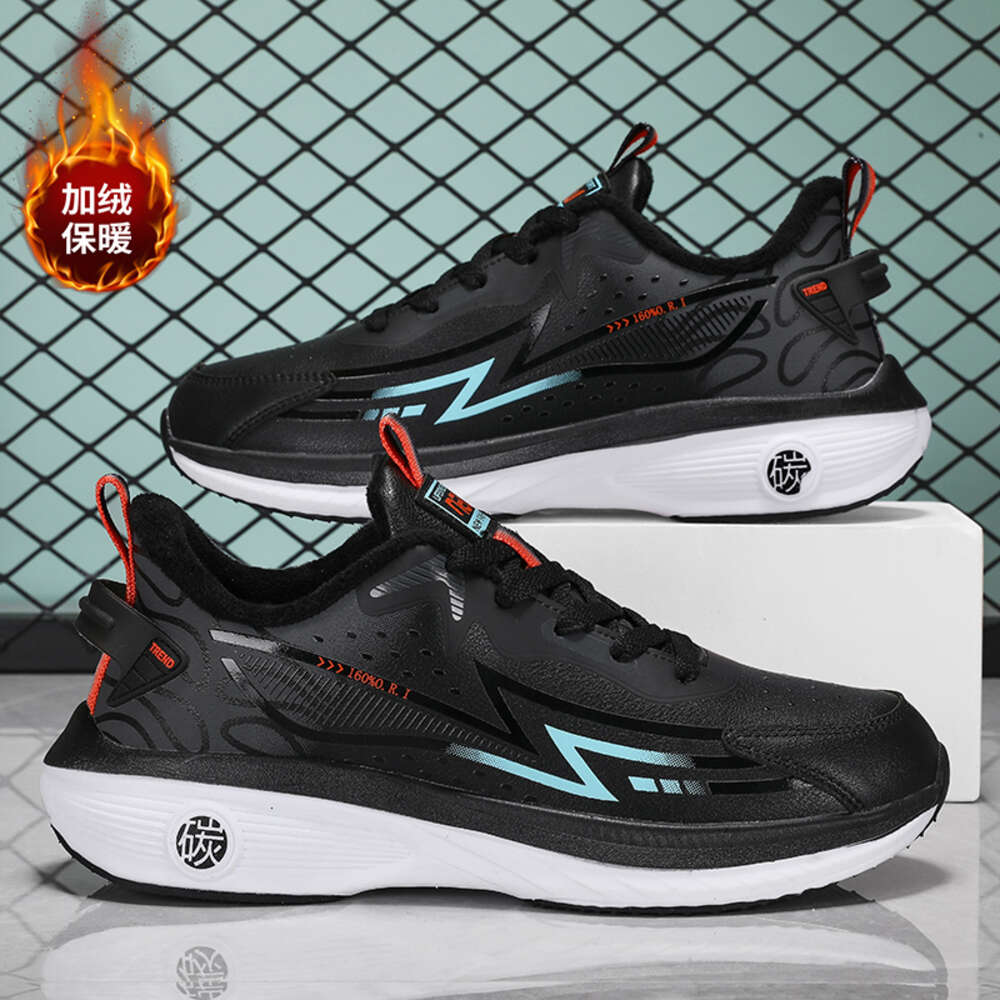 Wholesale high quality men's winter Winter plush cushion breathable Lightweight sports running shoes