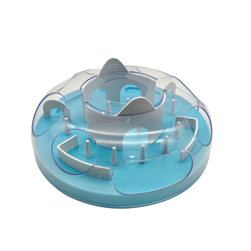 Pet Cat Toy Anti-Choking Maze Training Puzzle Slow Food Bowl Toy