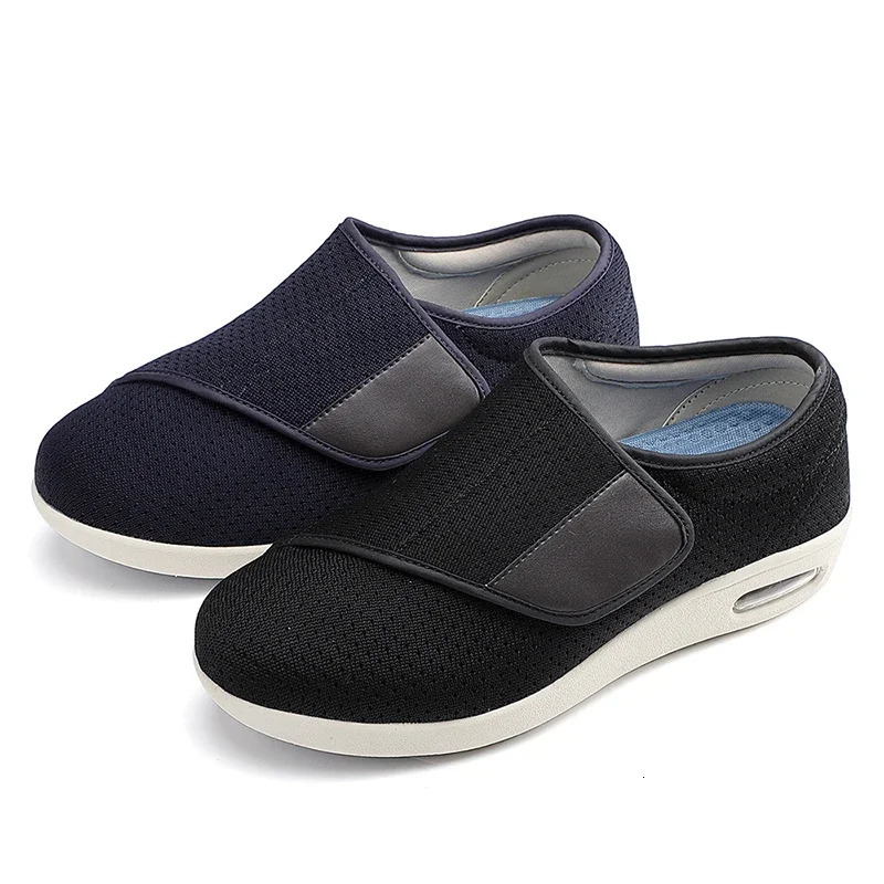 Men Orthopedics Wide Feet Swollen Walking Casual Shoes Thumb Eversion Adjusting Soft Comfortable Diabetic Man Shoes Big Size 240611