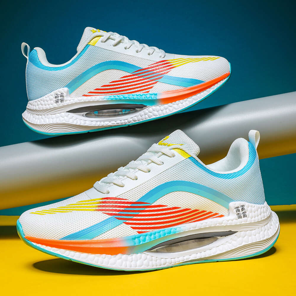 Factory wholesale shock absorption Air cushion sports walking breathable Lightweight mesh running shoes for man women