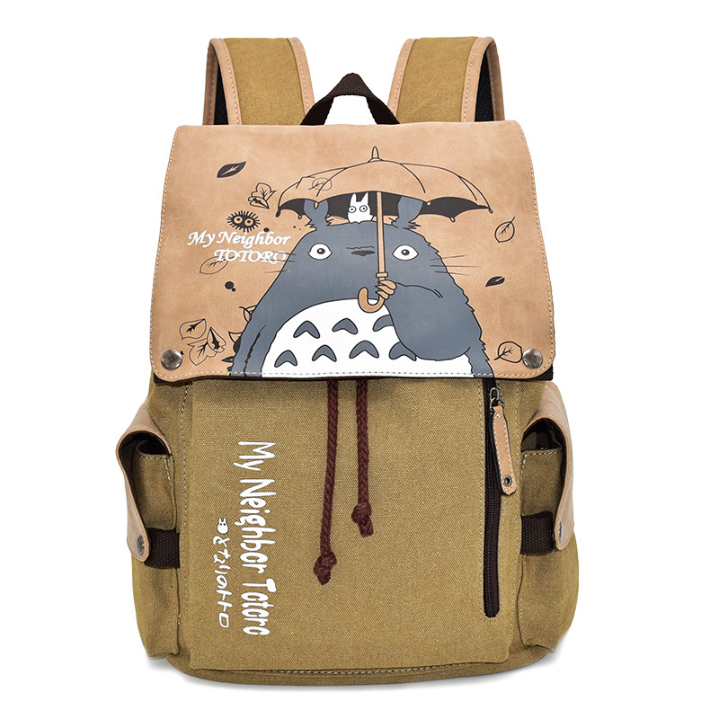 High quality designer versatile anime backpack for men and women practical backpack for fire shadow student canvas backpack for foreign trade