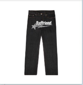 2023 Hip Hop Jeans Loose Straight Tube Micro Elastic Denim Spring and Autumn Pants Mens Youth Popular Pants 231220