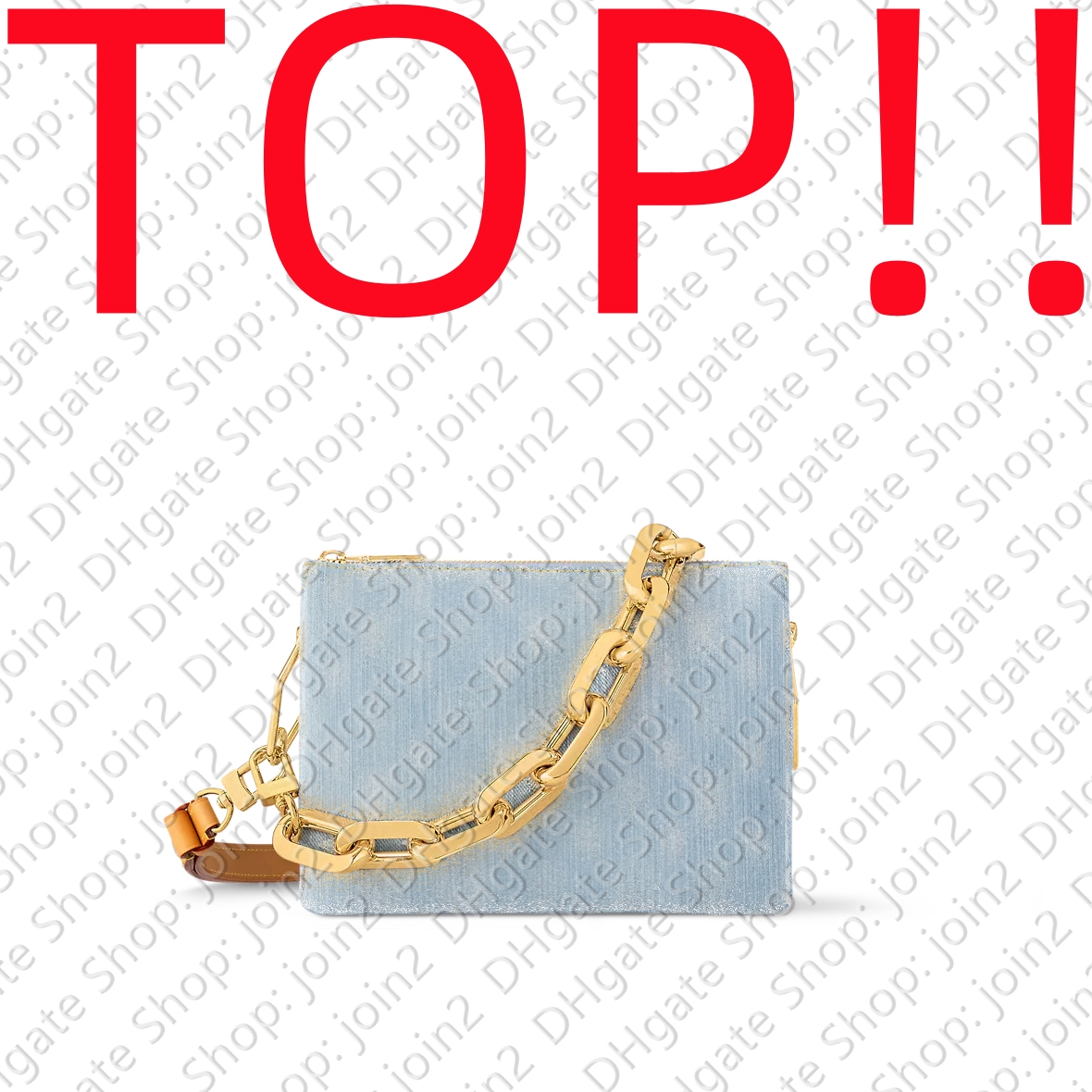 Denim Chain Bags TOP. M11401 COUSSIN BB Designer Handbag Purse Hobo Satchel Tote Handle Clutch Cross Body Crossbody Shoulder Bag Pochette Accessoires
