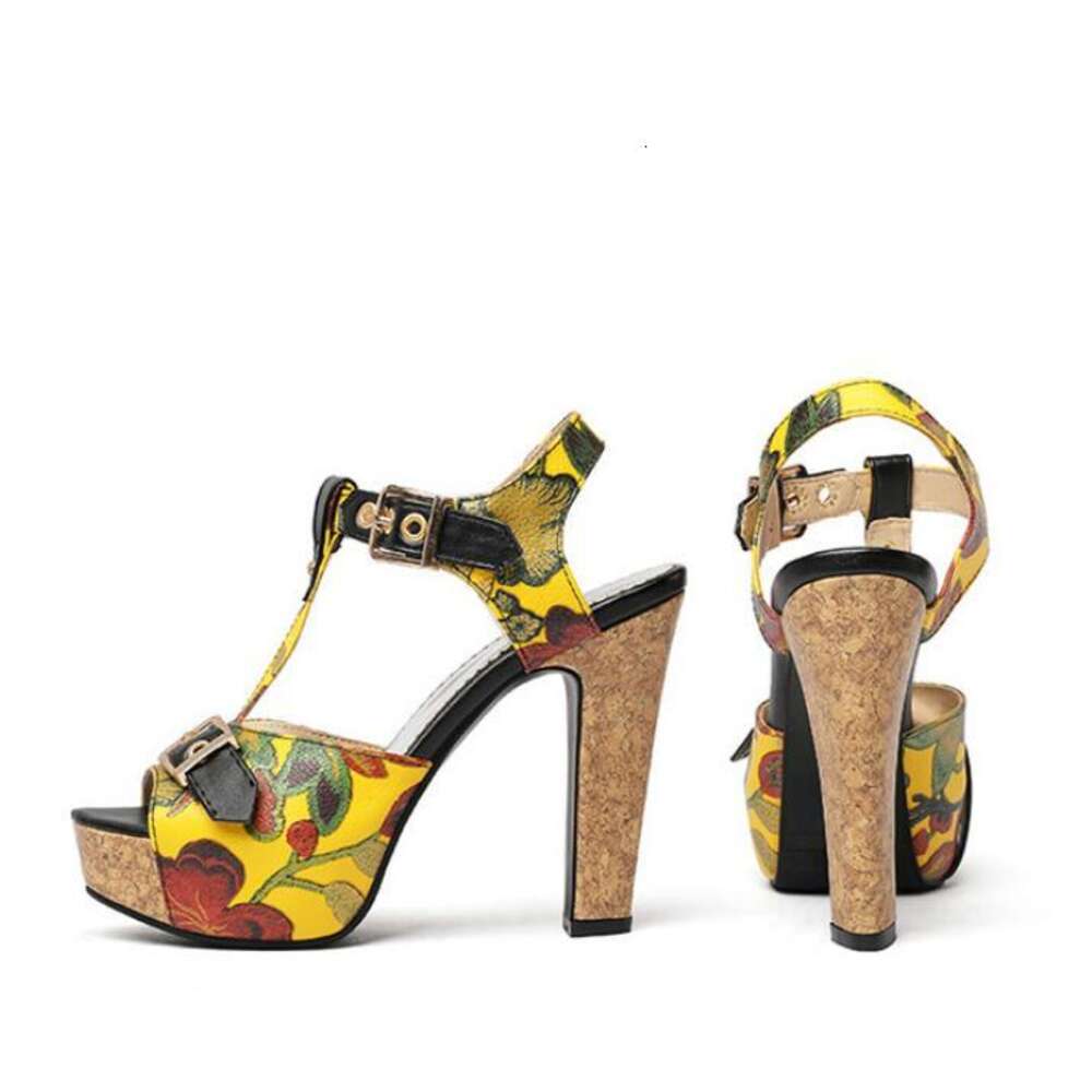 Oversize Large Size Big Size Personalized High-Heeled High Heels Sandals Women Shoes Woman Summer Ladies