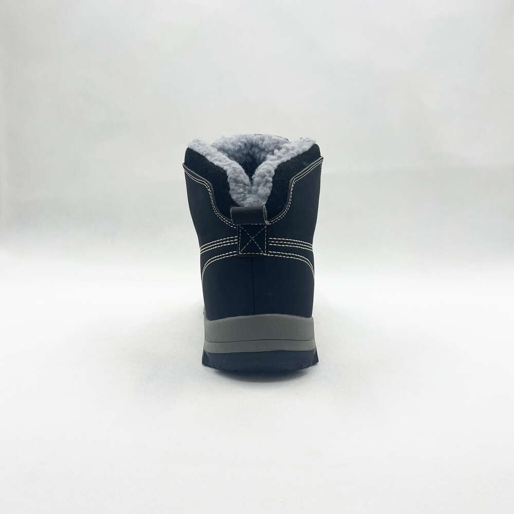 Lot new fur-lined for men Custom leather snow non-slip super warm men's hiking boots winter