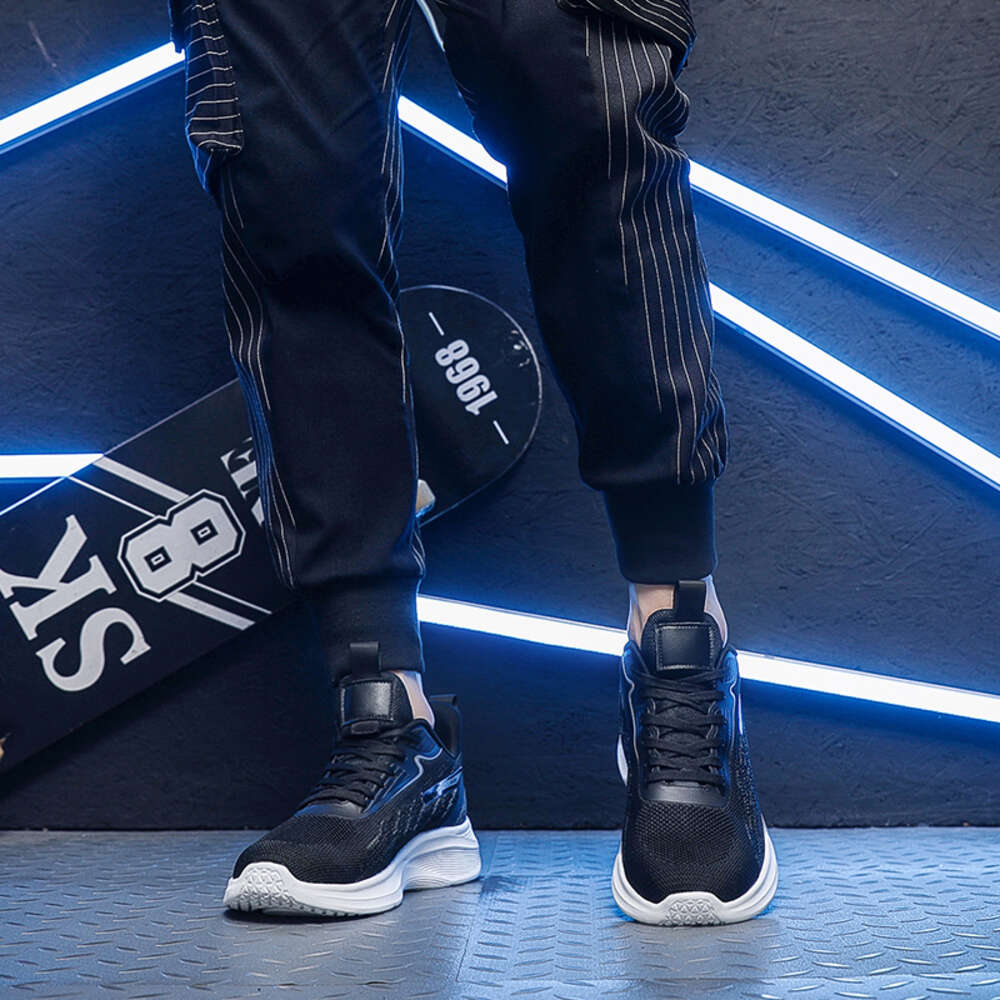 Wholesale Big Large Size European Knit Casual Sneakers Gym Jogging Running Men Sport Shoes