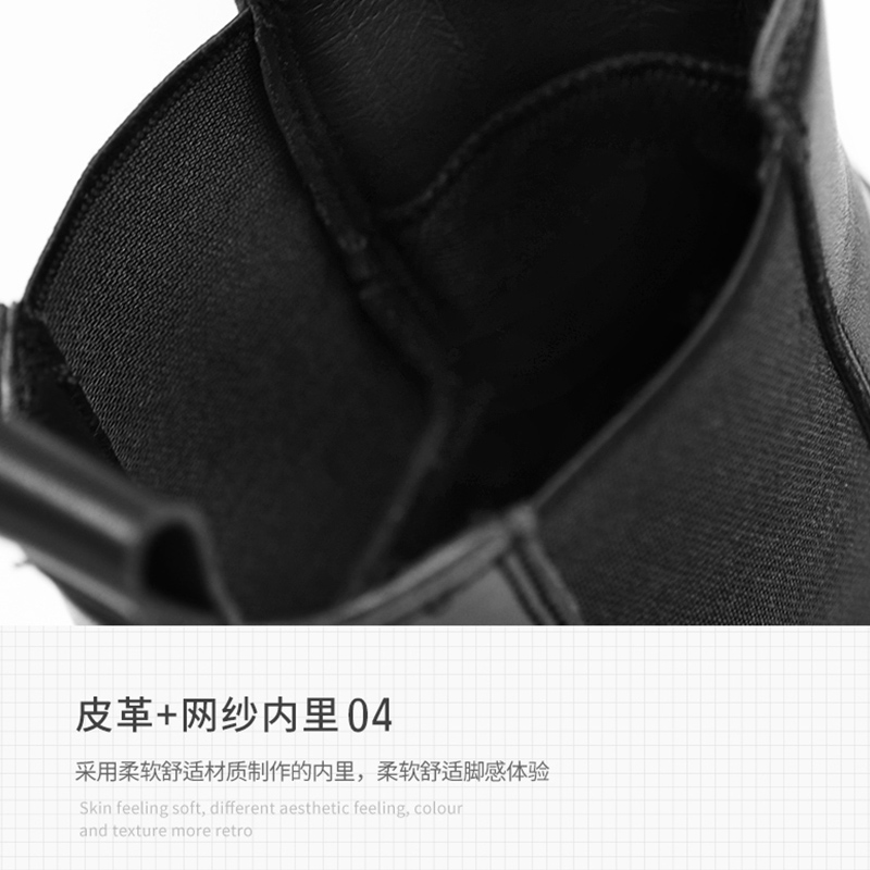Winter Boots Men Leather Boots Shoes Platform Outdoor Luxury Brand Black Motorcycle Boots High Quality Military Chelsea Boots