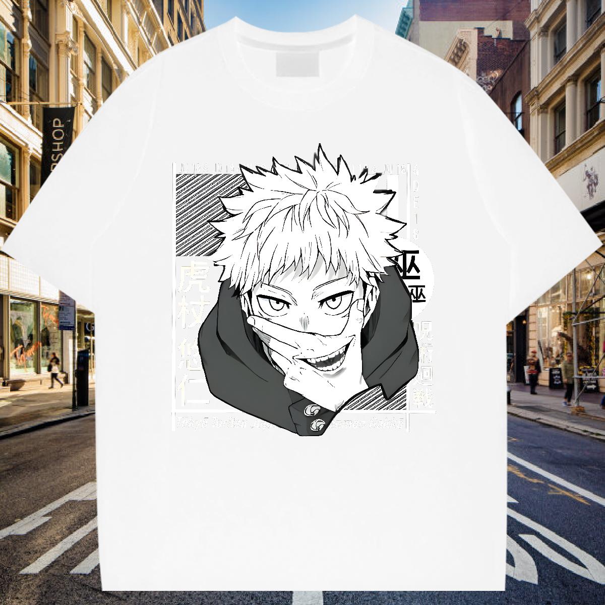 2024 Designer Men T Shirts Cotton O Neck Short Sleeves Anime Printing Street Men Tops Tees Plus Size Cartoon Cool Design Clothes