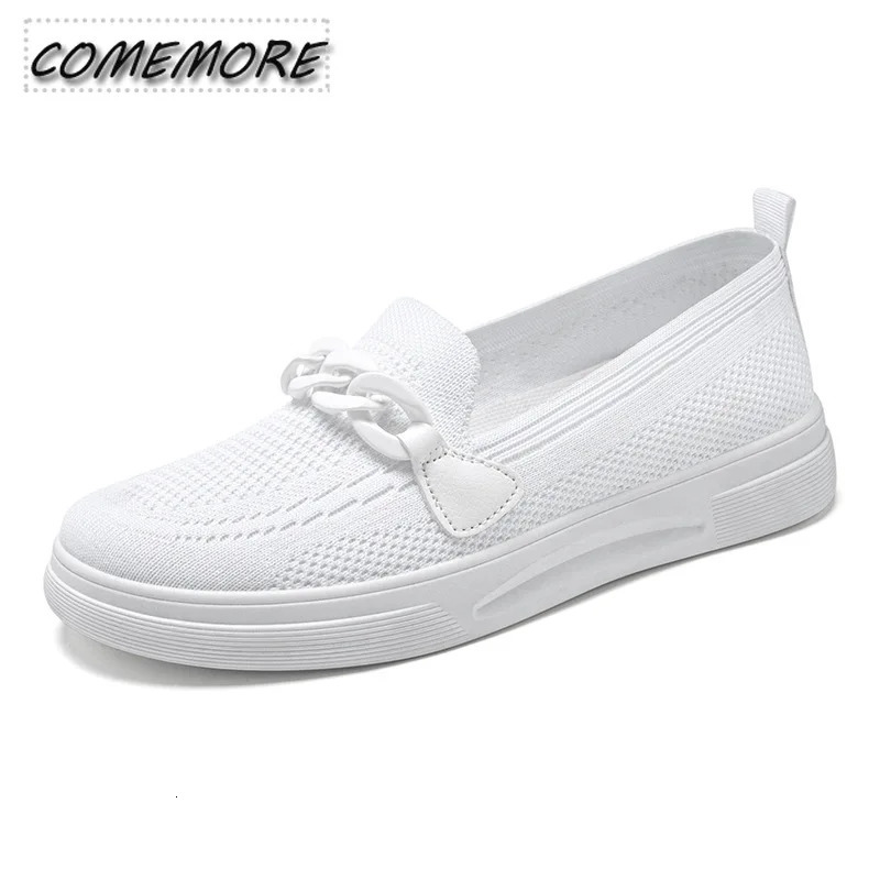 Womens casual sports shoes Comfortable Loafers Slip-on Flats Womens shoes Breathable Spring/Summer Tennis Womens Large 240611