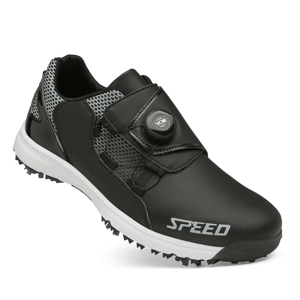 Wholesale High Quality New arrival spikes high end waterproof leather mens golf shoes