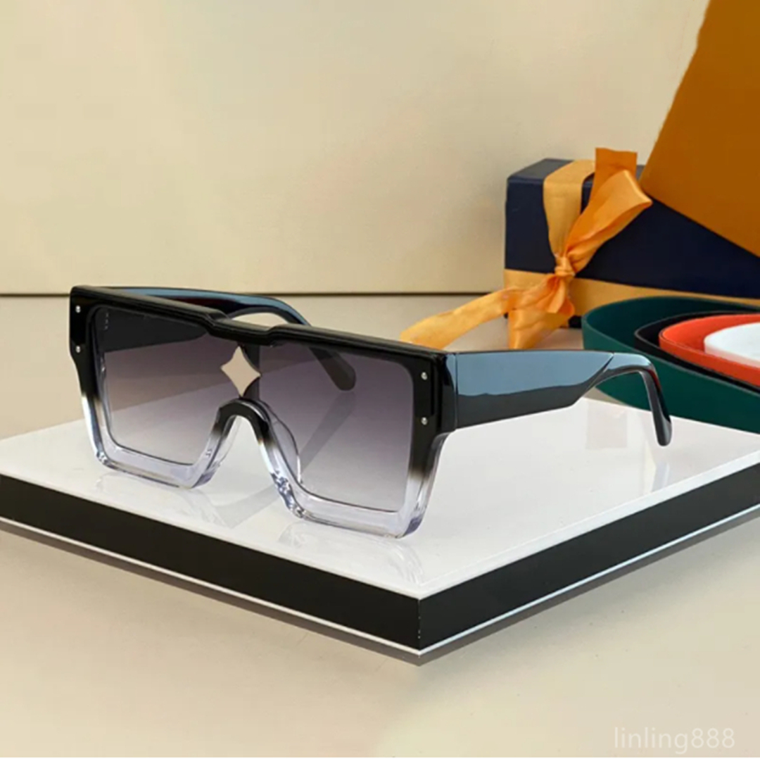 Top designer Cyclone sunglasses Men and Women Fashion Large Frame Square mens sunglass Oversized Glasses millionaire Plank sunglasses 1547 Vintage eyeglass