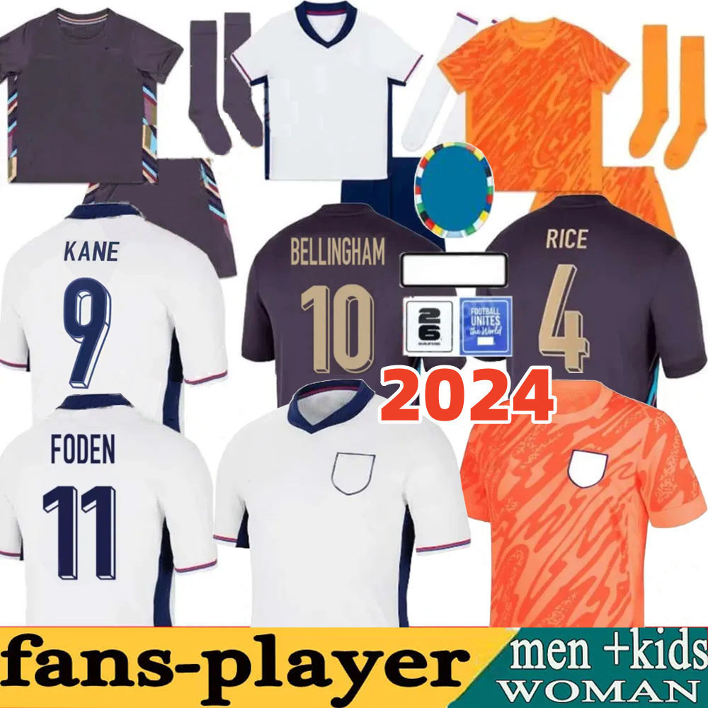 24 25 England Euro cup Soccer Jerseys KANE STERLING GREALISH RASHFORD MOUNT BELLINGHAM SAKA TRIPPIER National Team Football Men Kids full Kits