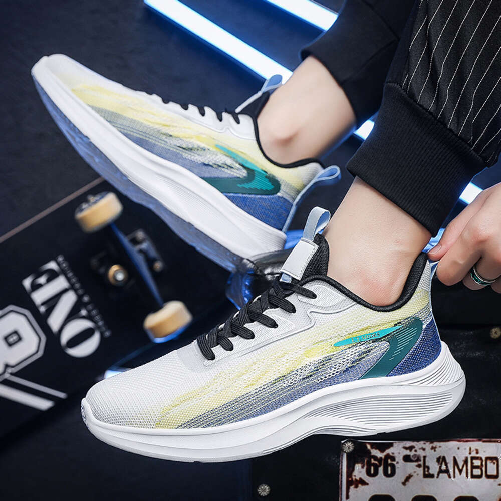 Hot big size casual OEM/ODM custom sports Breathable mesh fabric men's running shoes