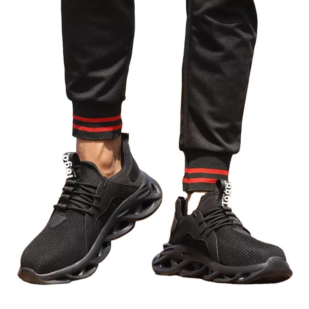 Hot selling steel toe lightweight men's safety industrial breathable work sports shoes