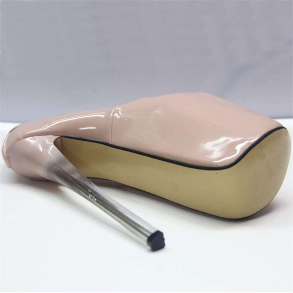 LLXF Zapatos Mujer Plus34-42 43 Sexy Stiletto 16/19/22Cm Thin Heels Woman Platform Ankle Strap Women Wedding Single Shoes