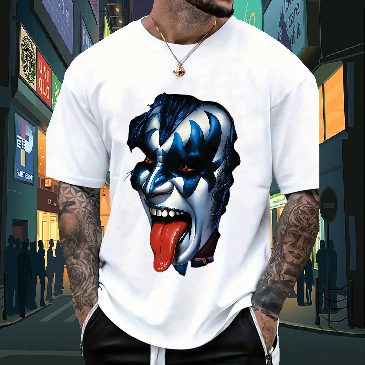 New Arrival Mens T Shirts Custom Print Plus Size Men Tops Tees Hip Hop Crew Neck Cotton Breathable Classic Clothes