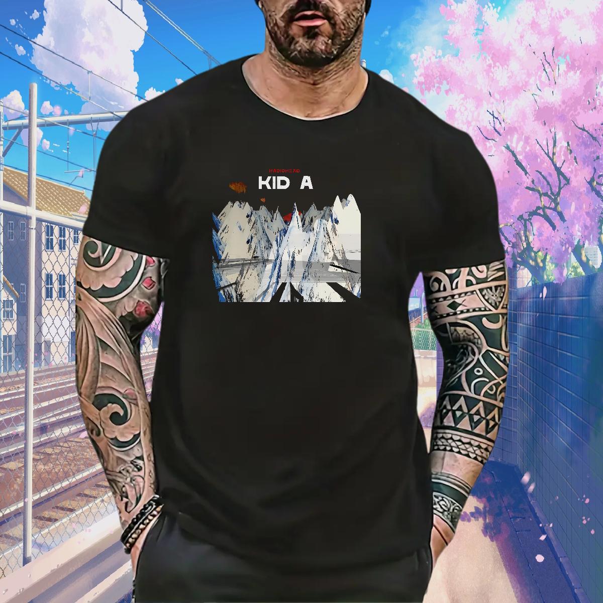 2024 New T-Shirts for Men Custom Printed Hip Hop Men Tshirts Crew Neck Cotton Designer