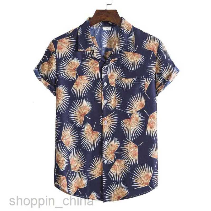Men's Casual Shirts Men's shirt top new product male shirt size fashionable loose fitting suit collar casual floral shirt tops