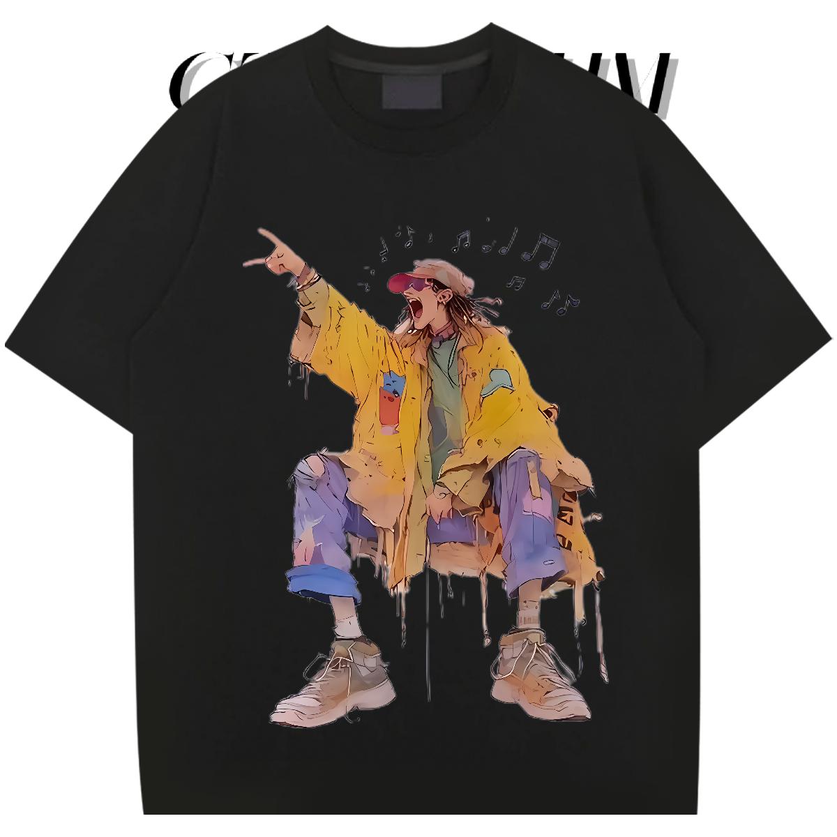 High Quality T Shirt For Man Casual Beach Breathable Short Sleeve Men Tees Stylist Plus Size Cartoon Top Tees