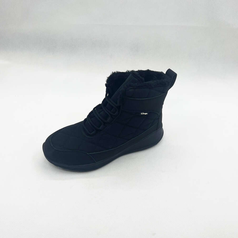 Customized outdoor lace-up snow for Women waterproof winter casual Long fuzzy warm women's boots