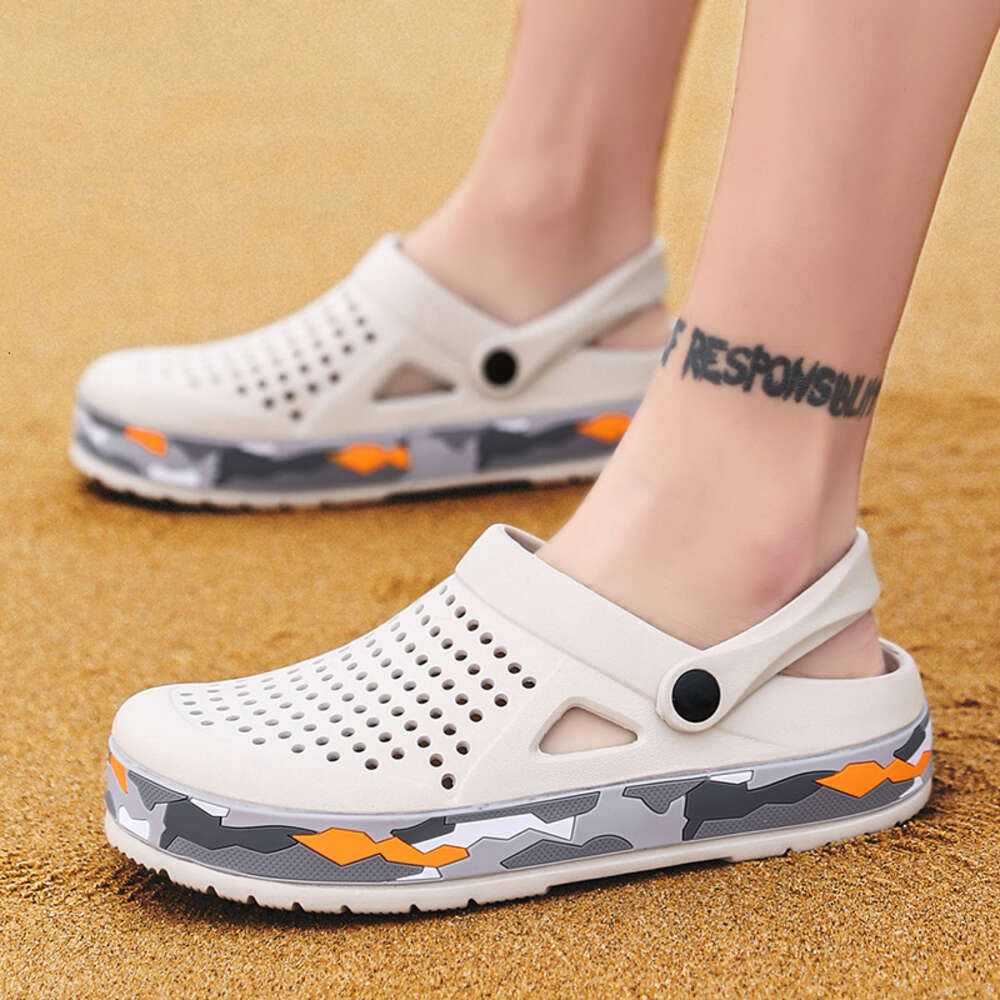 Hot selling summer men's beach custom outdoor EVA sandals breathable Cross garden shoes